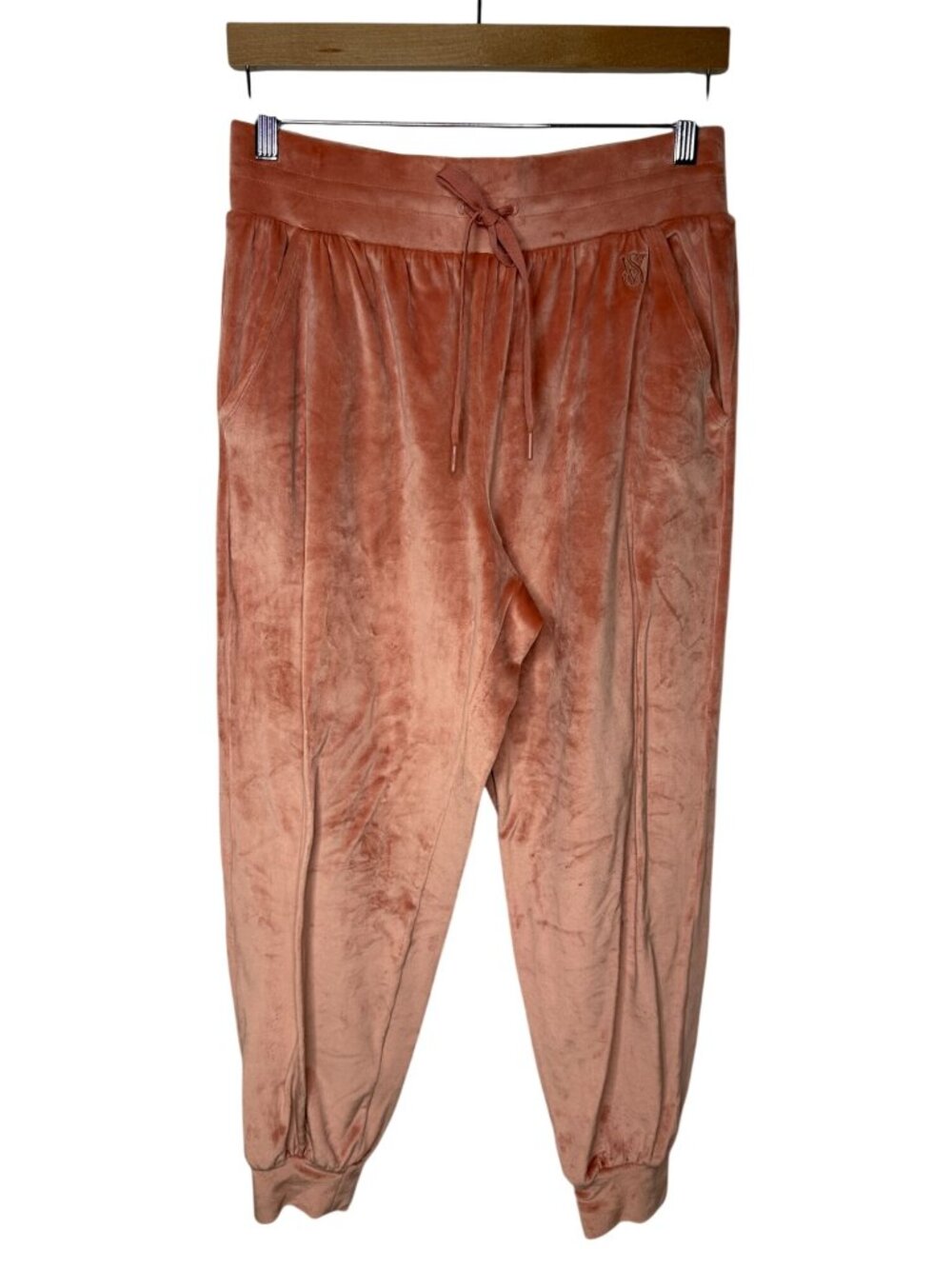 Victorias Secret M Peach Velour Joggers Y2K Lounge